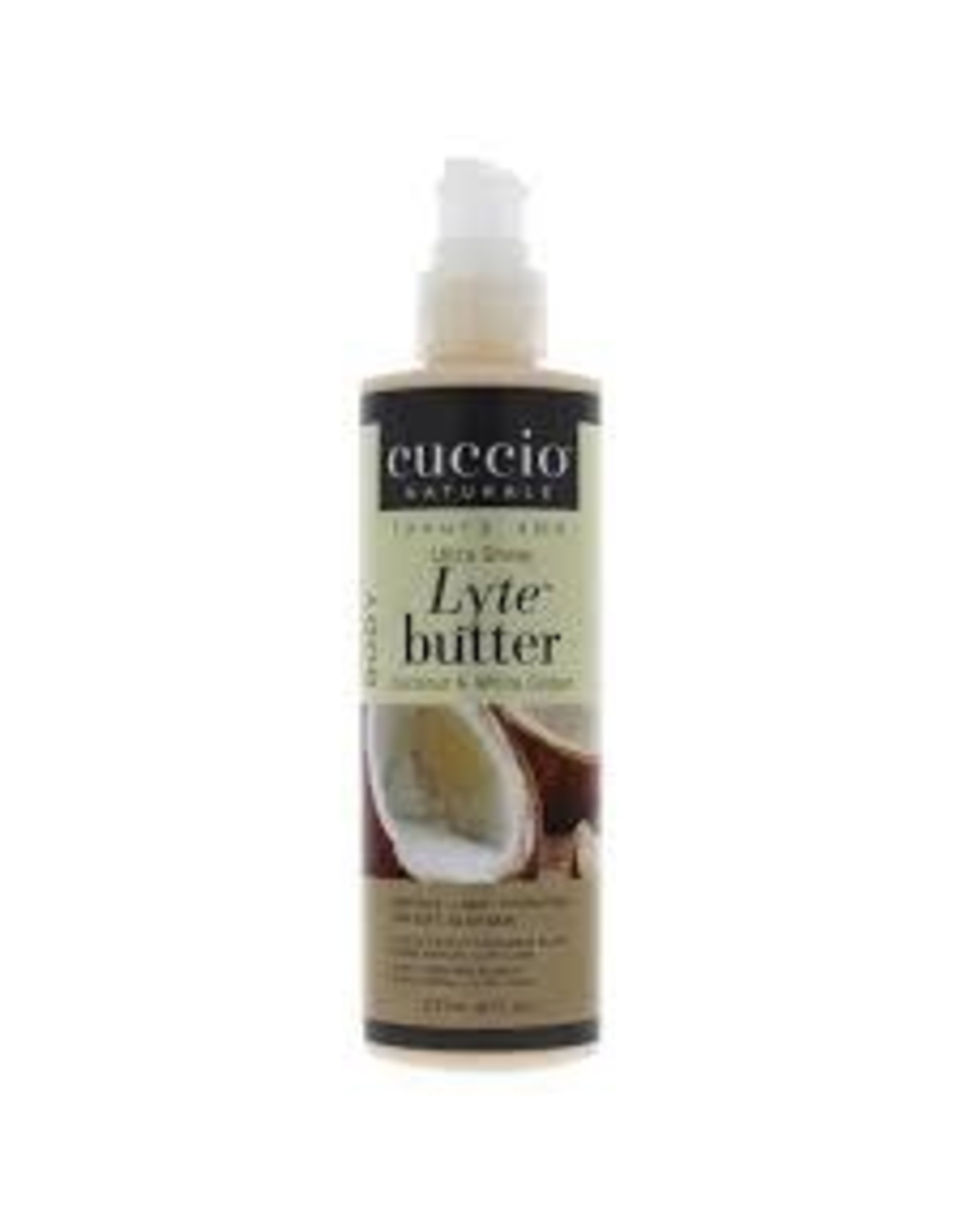 CUCCIO Lyte Butter Coconut&Ginger 8oz CNSC2045