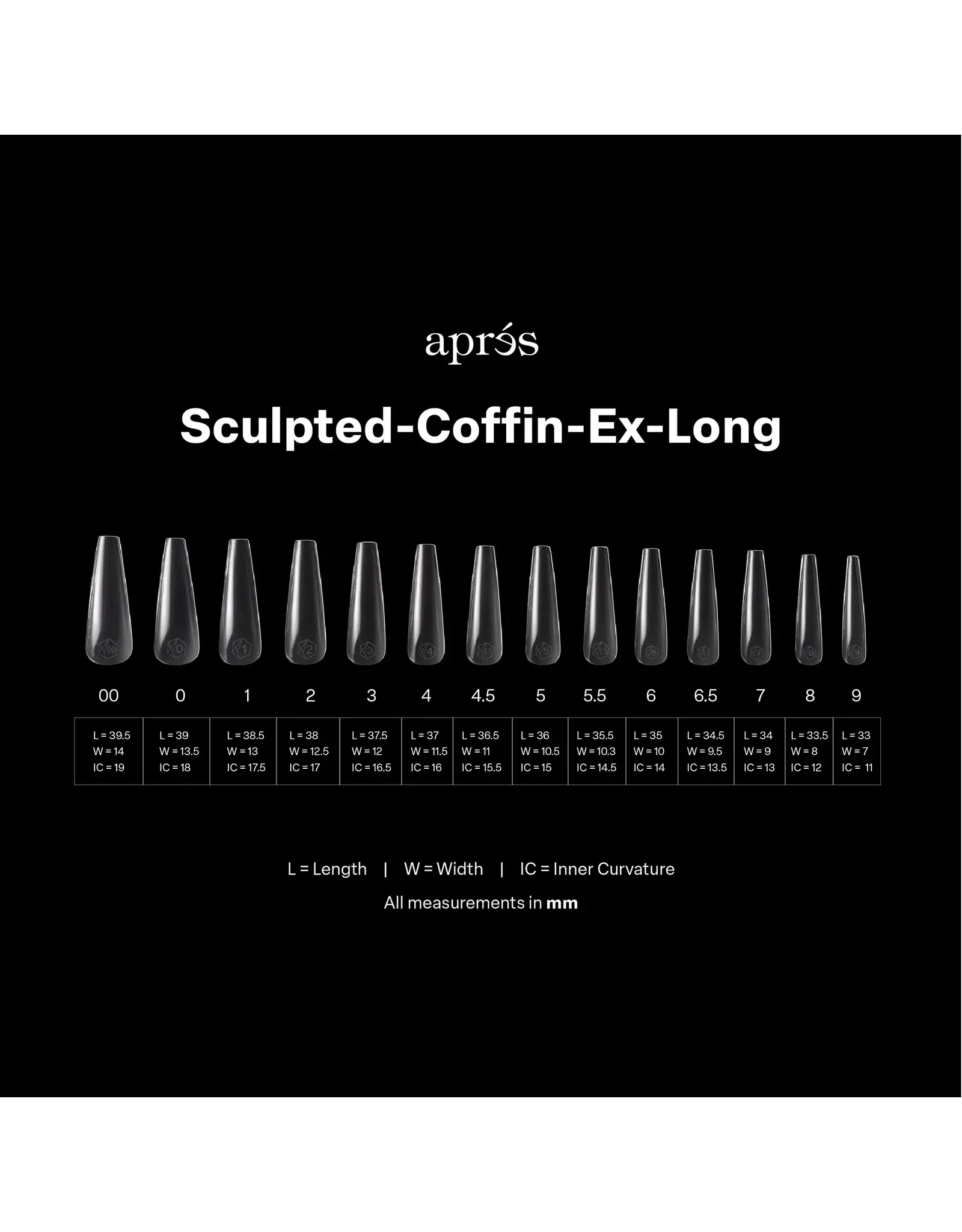APRÈS  Gel-X Sculpted Coffin Extra Long Tips 350pcs