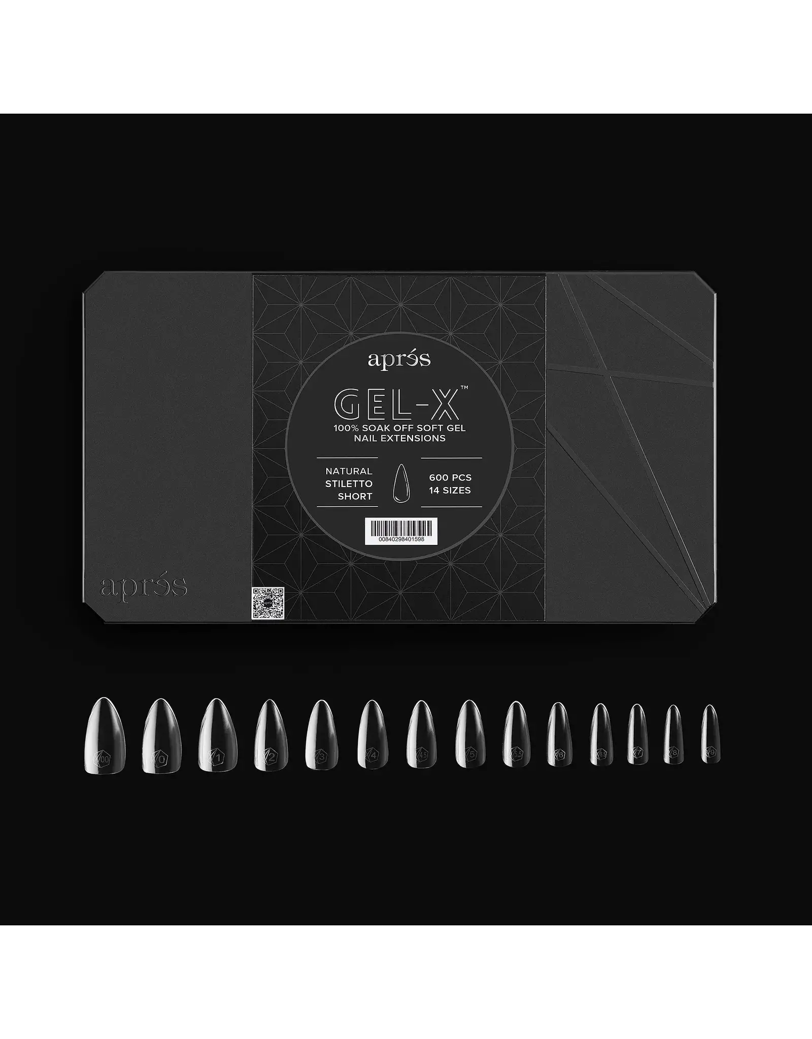 APRÈS  Gel-X Sculpted Stiletto Short Tips PRO - 600pcs