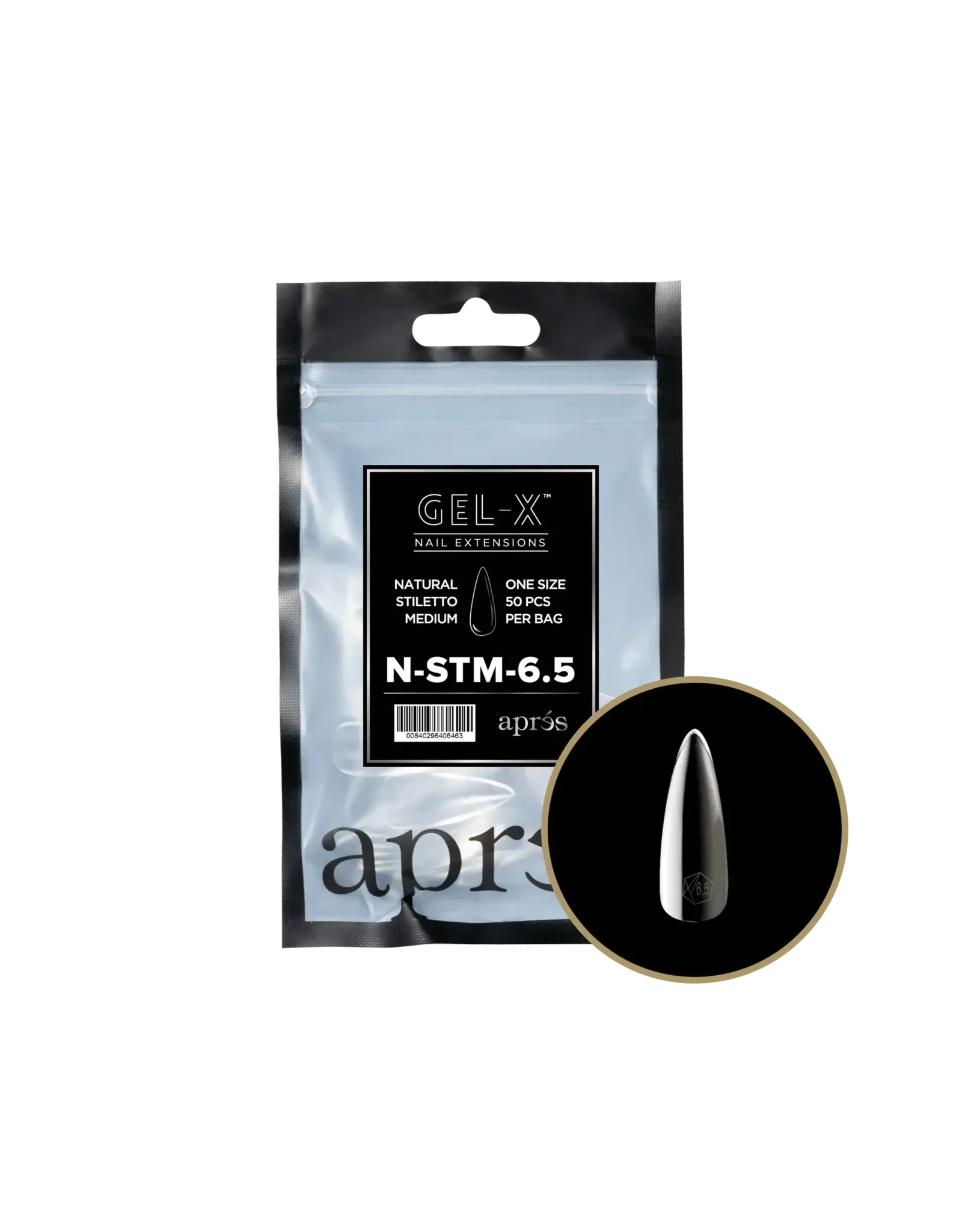 APRÈS Natural Stiletto Medium 6.5