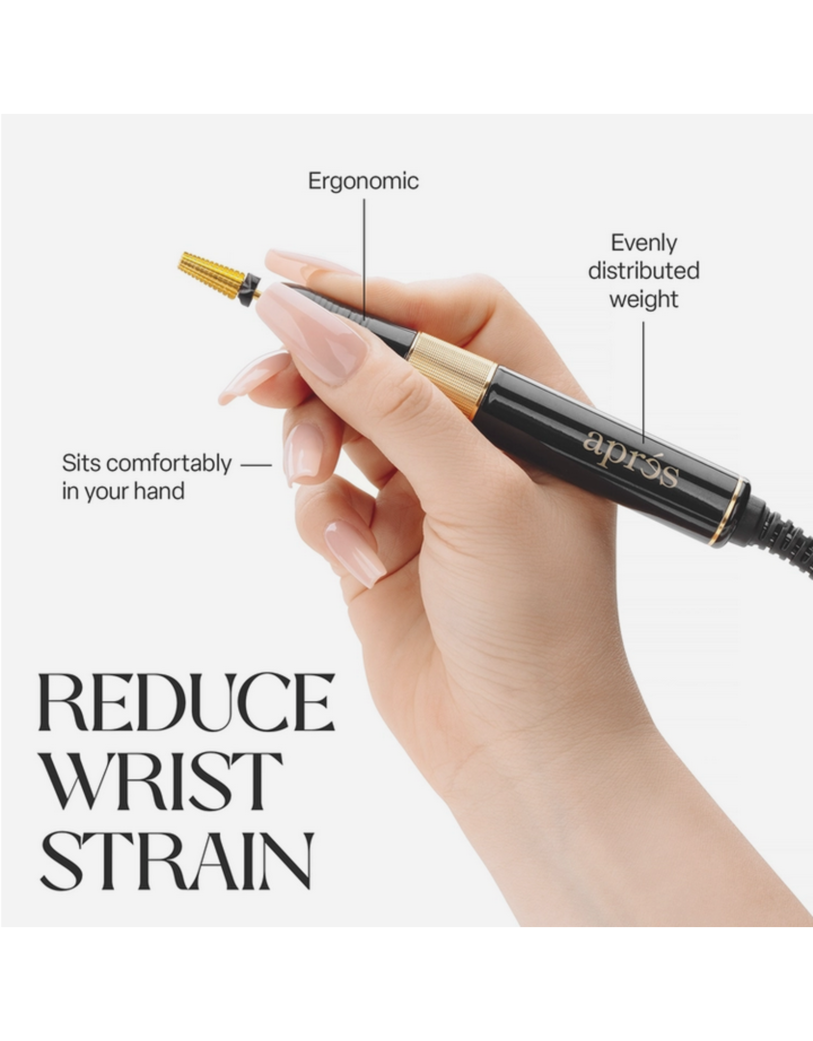 APRÈS E-file Nail Drill - Black
