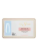 Cre8tion Soft Gel Tip Box - Medium Coffin (602 pcs)