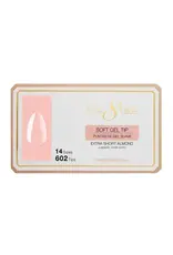 Cre8tion Soft Gel Tip Box - Extra Short Almond (602 pcs)