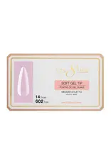 Cre8tion Soft Gel Tip Box - Medium Stiletto (602 pcs)