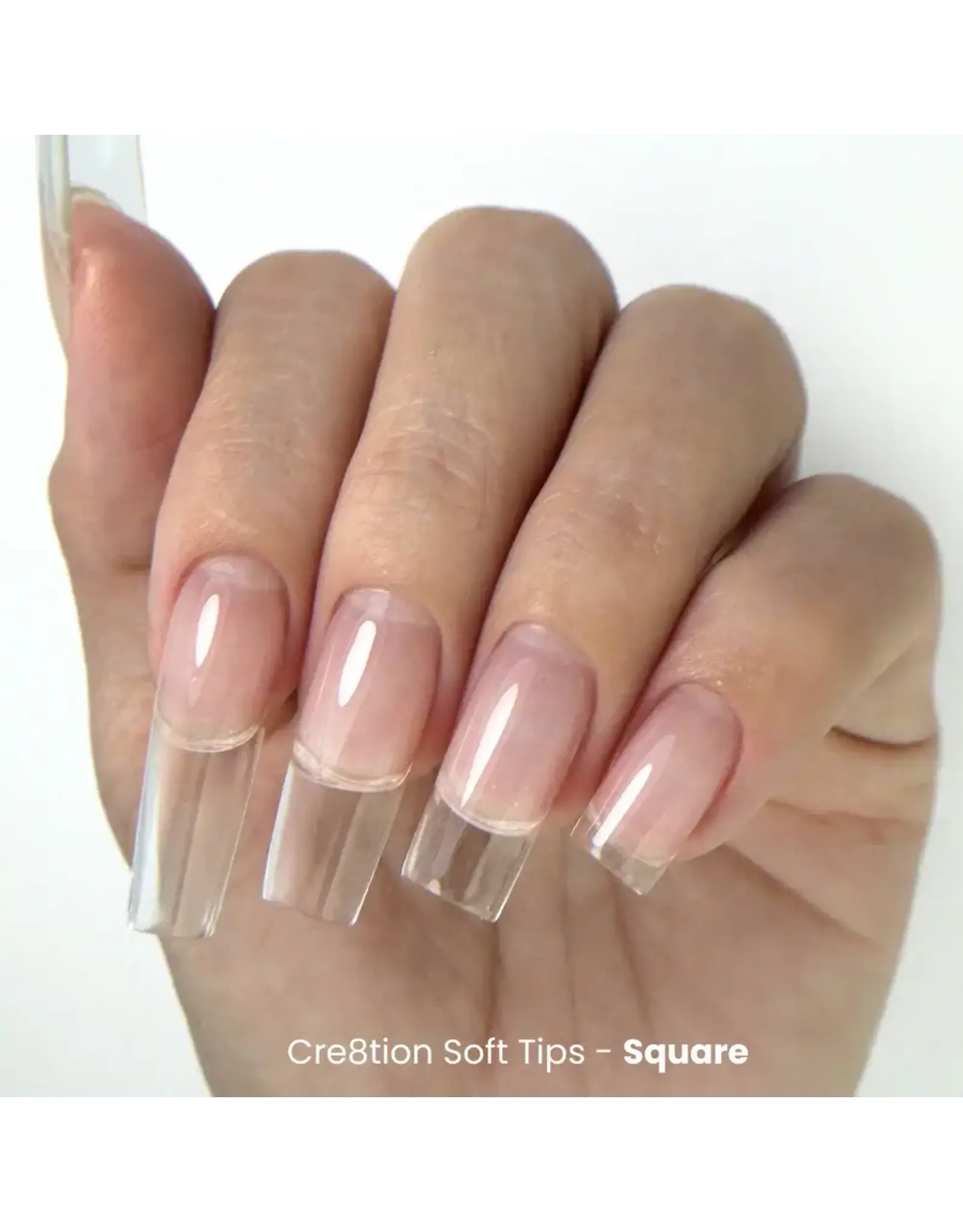 Cre8tion Soft Gel Tip Box - Medium Square (602 pcs)