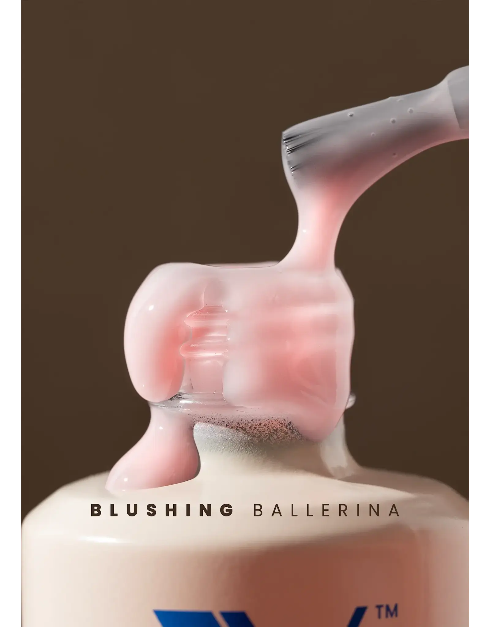 VALENTINO RUBBER BASE BLUSHING BALLERINA