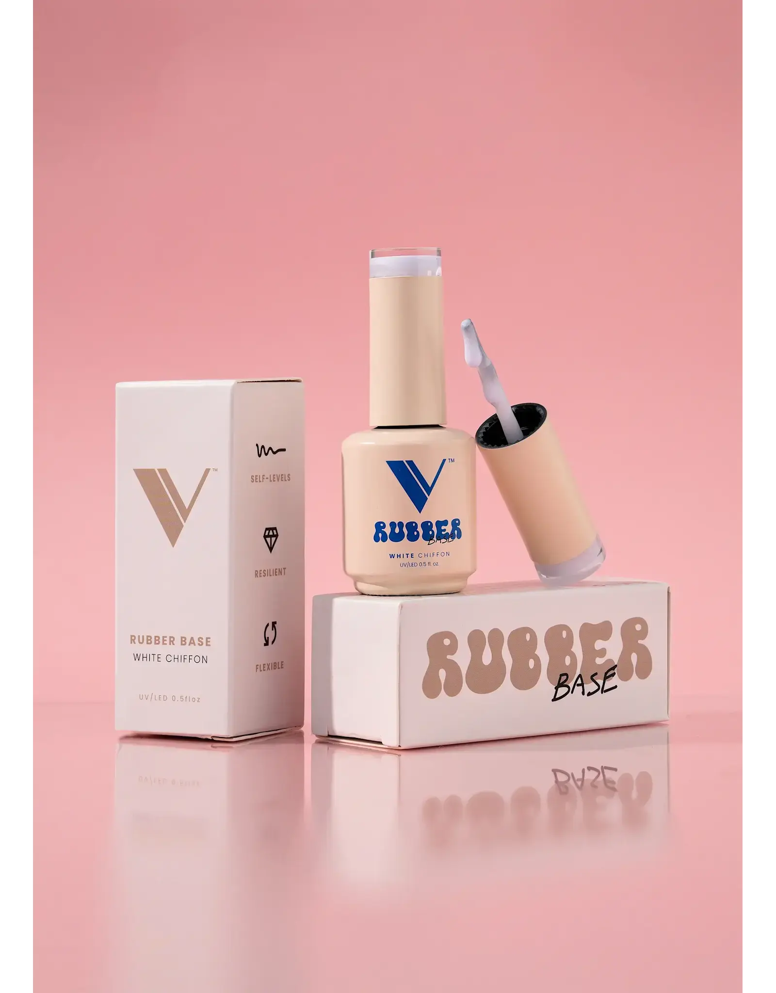 VALENTINO RUBBER BASE WHITE CHIFFON