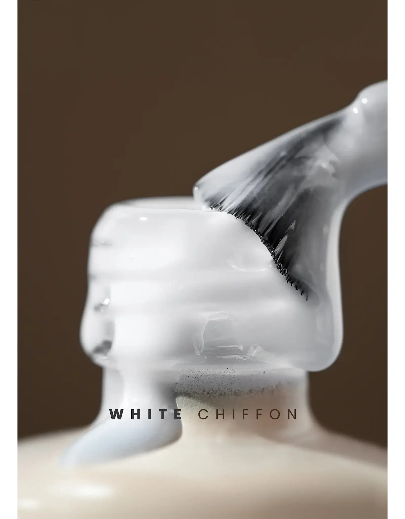 VALENTINO RUBBER BASE WHITE CHIFFON