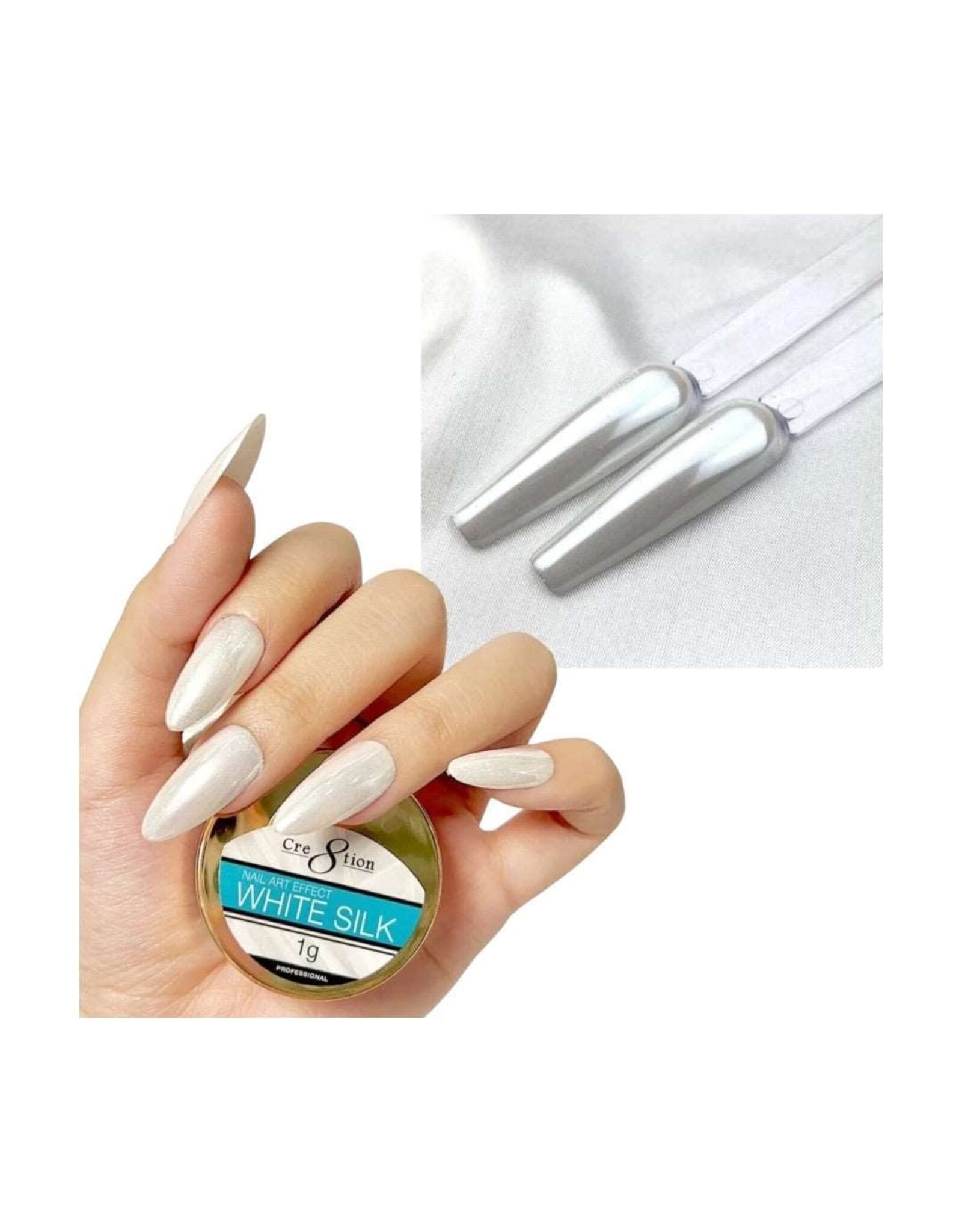 Cre8tion White Silk Chrome (1g)