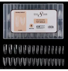 Cre8tion Nail Building Tip Double Mold - 08 (240pcs)