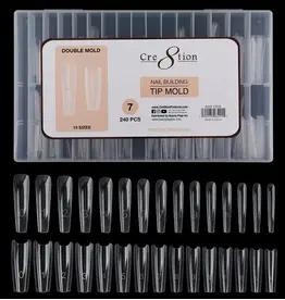 Cre8tion Nail Building Tip Double Mold - 07 (240pcs)