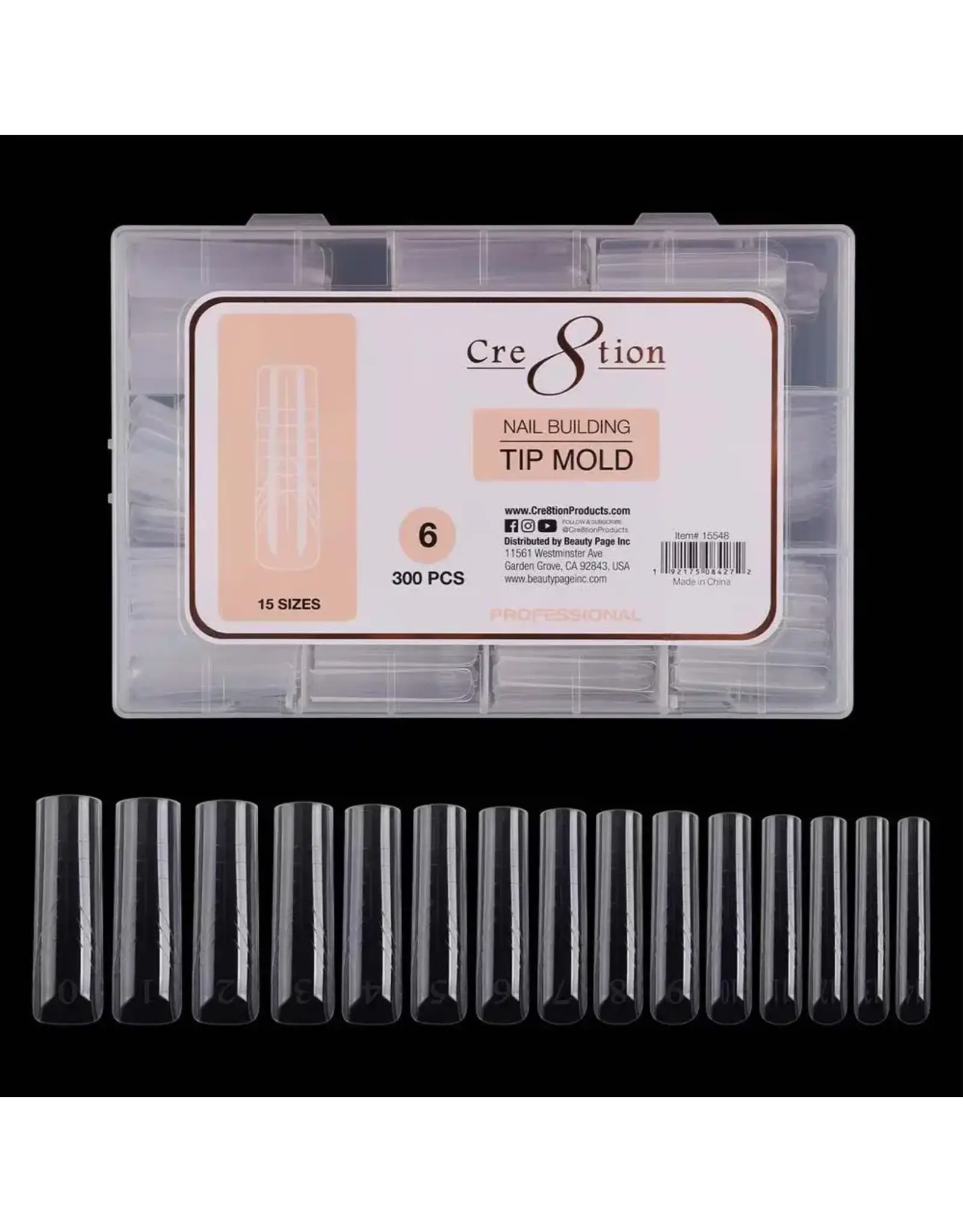 Cre8tion Nail Building Tip Mold - 06 (300 pcs)