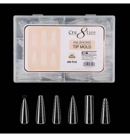 Cre8tion Nail Building Tip Mold - Mix Shape (296 pcs)