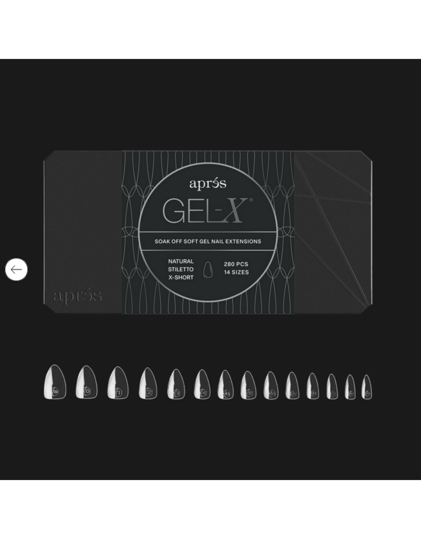 APRÈS Gel-X Natural Stiletto Extra Short (Mini - 280pcs)