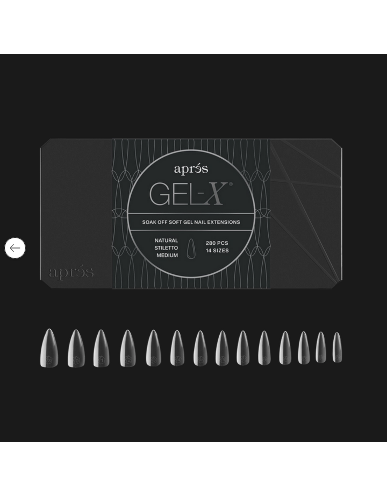 APRÈS Gel-X Natural Stiletto Medium (Mini - 280pcs)
