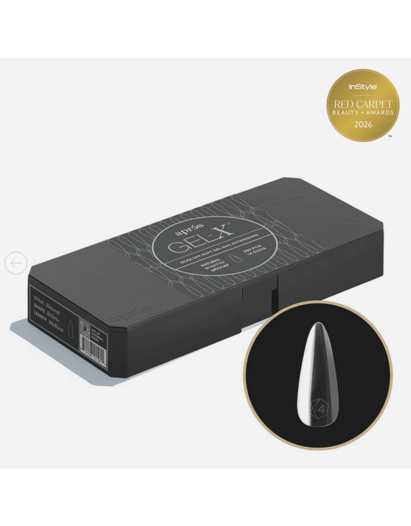 APRÈS Gel-X Natural Stiletto Medium (Mini - 280pcs)