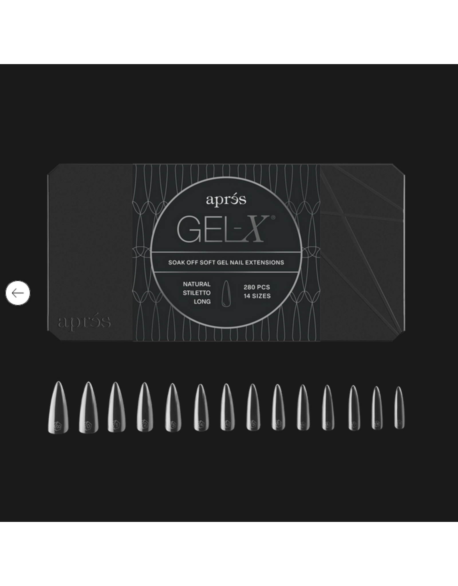 APRÈS Gel-X Natural Stiletto Long (Mini - 280pcs)