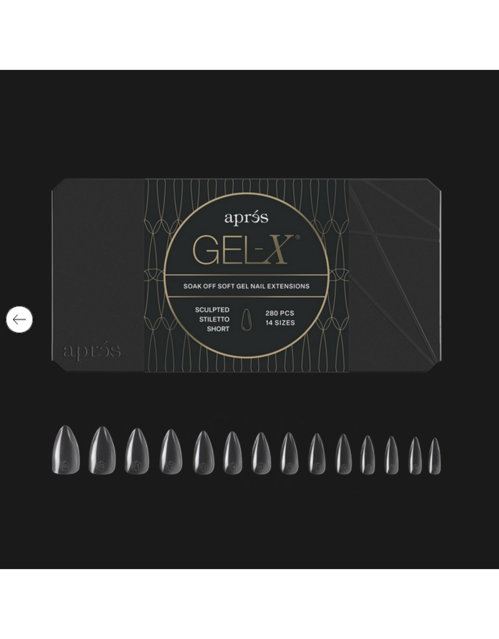 APRÈS Gel-X Sculpted Stiletto Short (Mini - 280pcs)