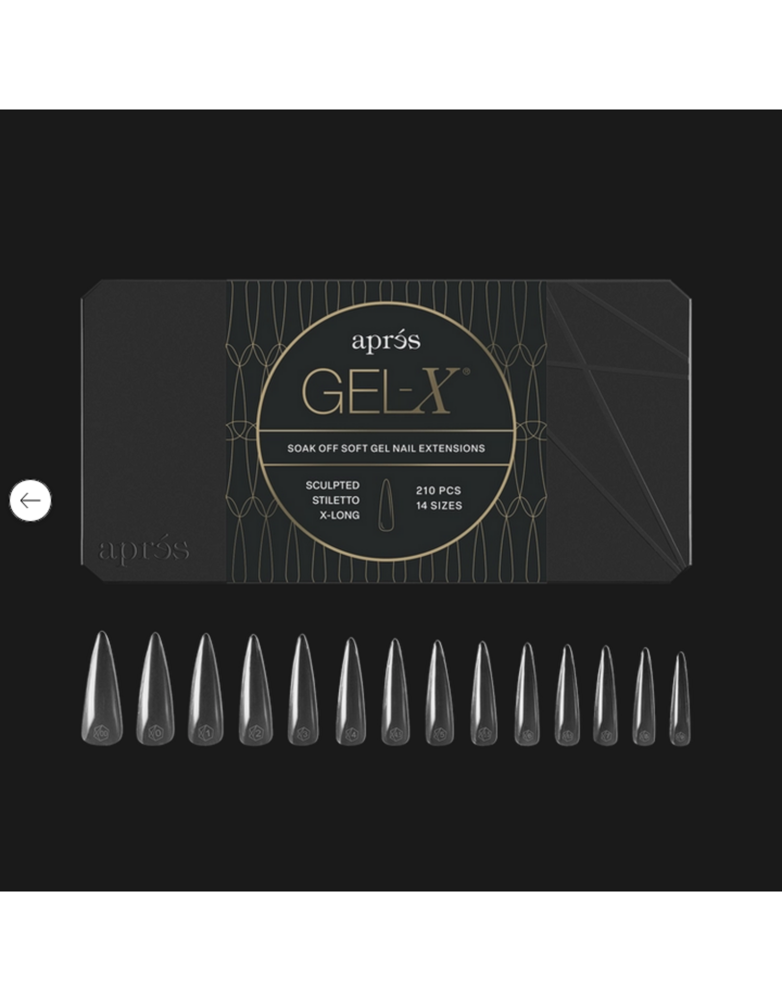 APRÈS Gel-X Sculpted Stiletto Extra Long (Mini - 280pcs)