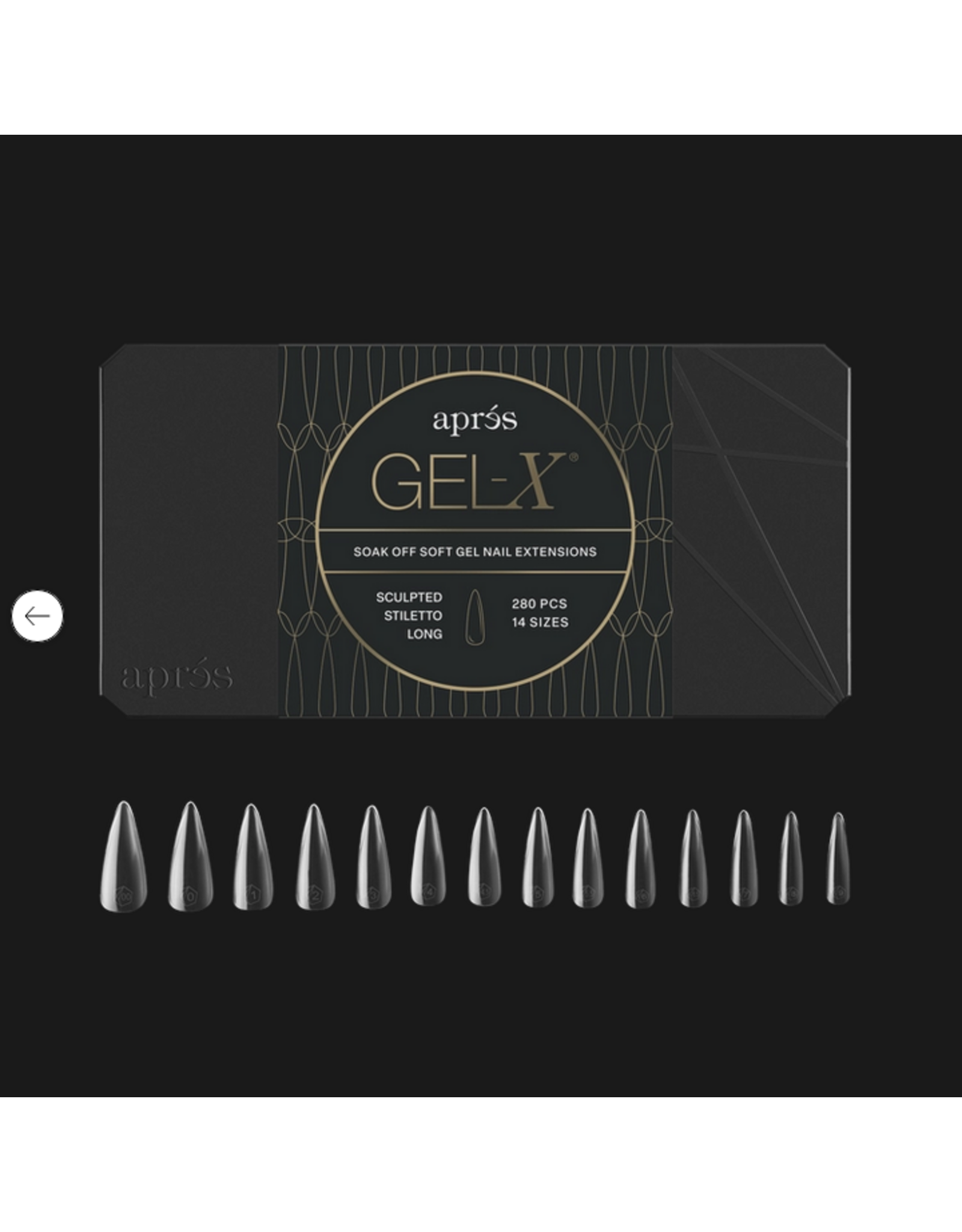 APRÈS Gel-X Sculpted Stiletto Long (Mini - 280pcs)