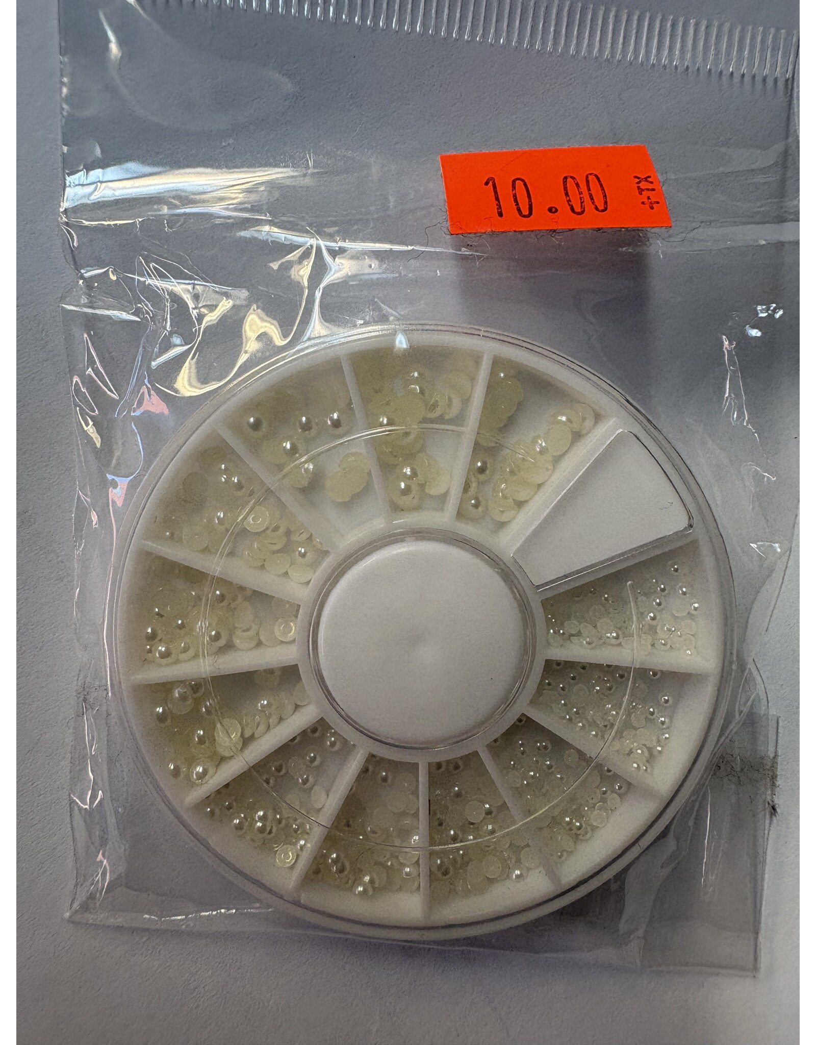 White Flatback Pearl Nail Art Gems