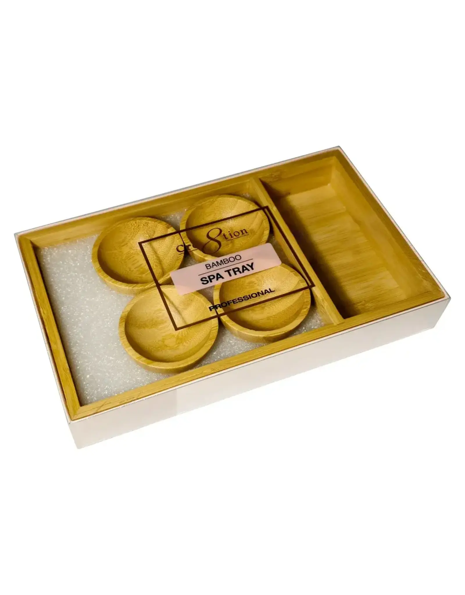 Cre8tion Bamboo Spa Tray Set