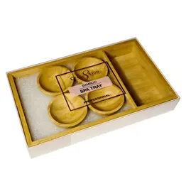 Cre8tion Bamboo Spa Tray Set