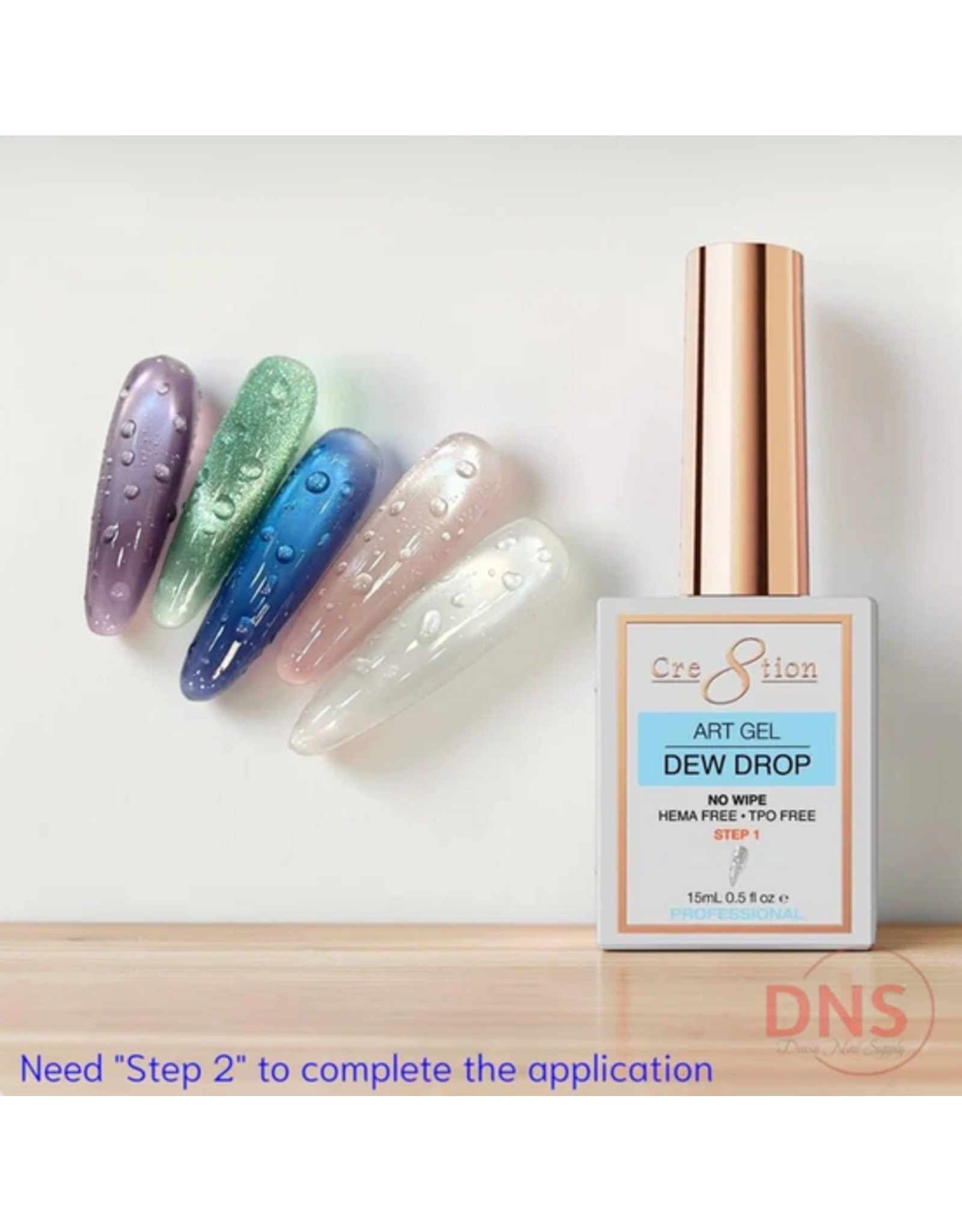 Cre8tion Art Gel Dew Drop Step 1