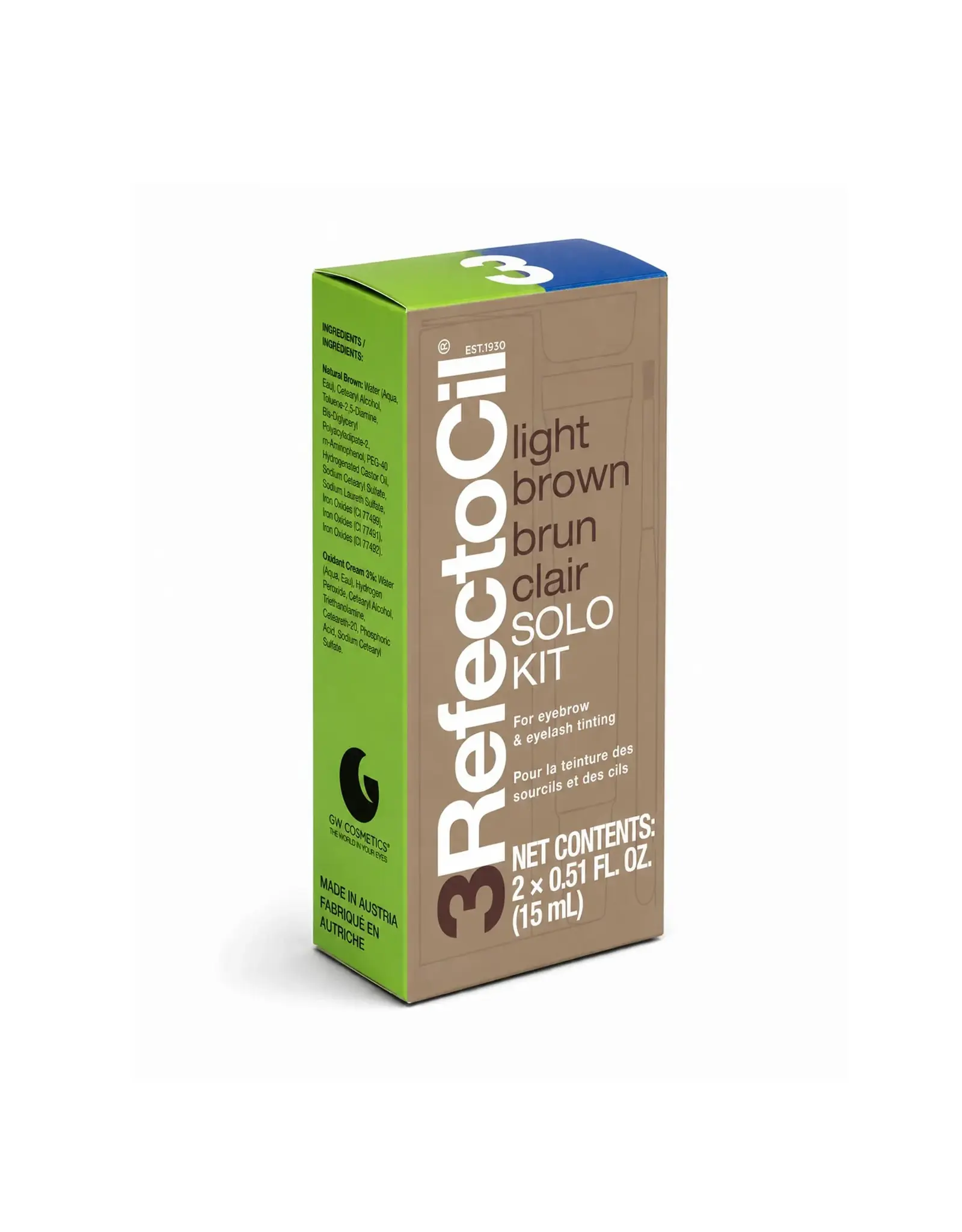 Refectocil Solo Kit - Natural Brown
