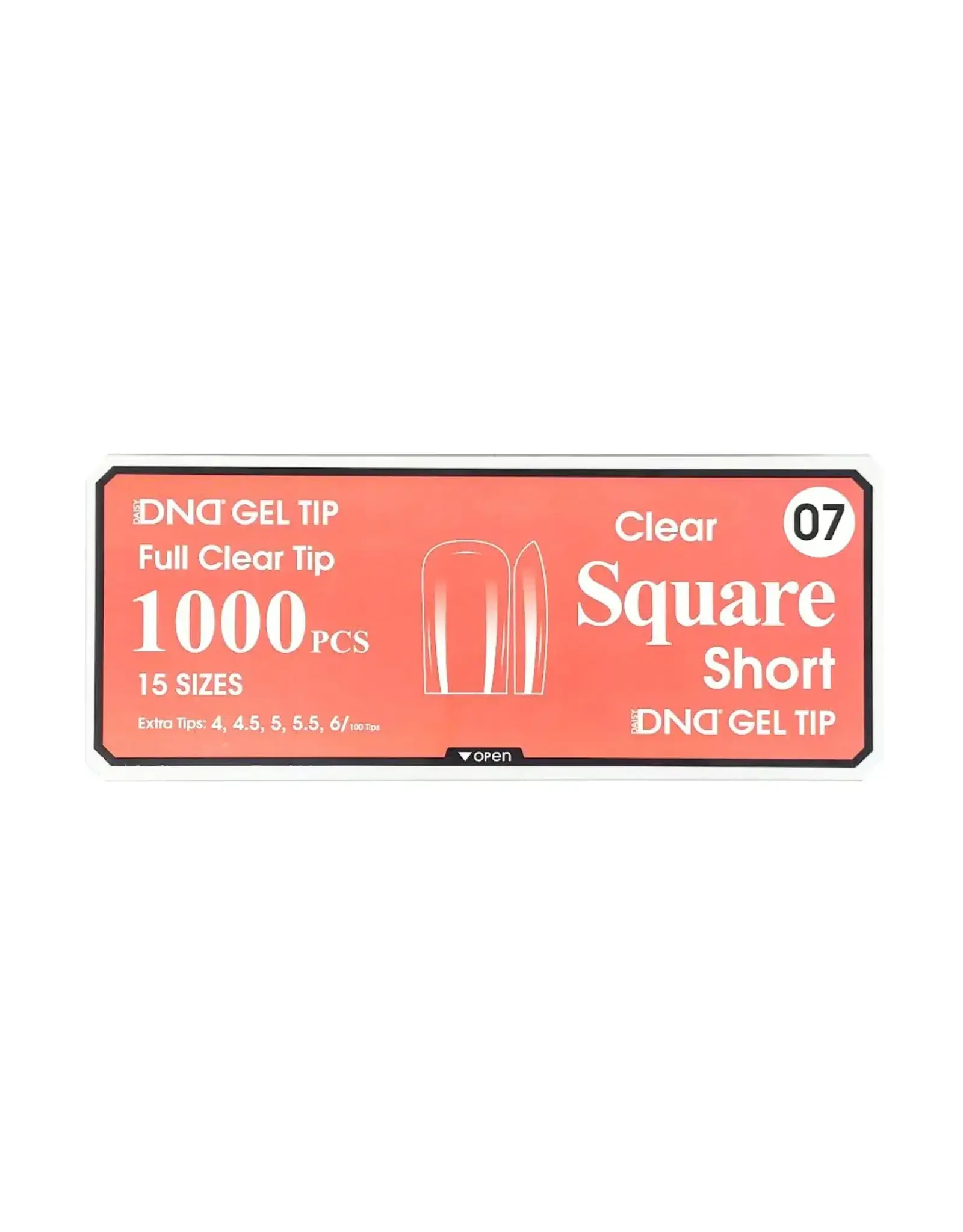 DND Soft Gel Tips - Square Short #07