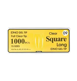 DND Soft Gel Tips - Square Long #09 (1000 pcs)
