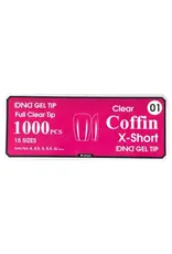 DND Soft Gel Tips - Coffin X-Short #01 (1000 pcs)