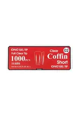 DND Soft Gel Tips - Coffin Short #02 (1000 pcs)