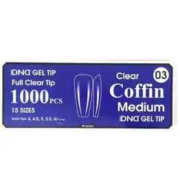 DND Soft Gel Tips - Coffin Medium #03 (1000 pcs)