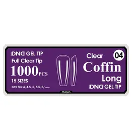DND Soft Gel Tips - Coffin Long #04 (1000 pcs)