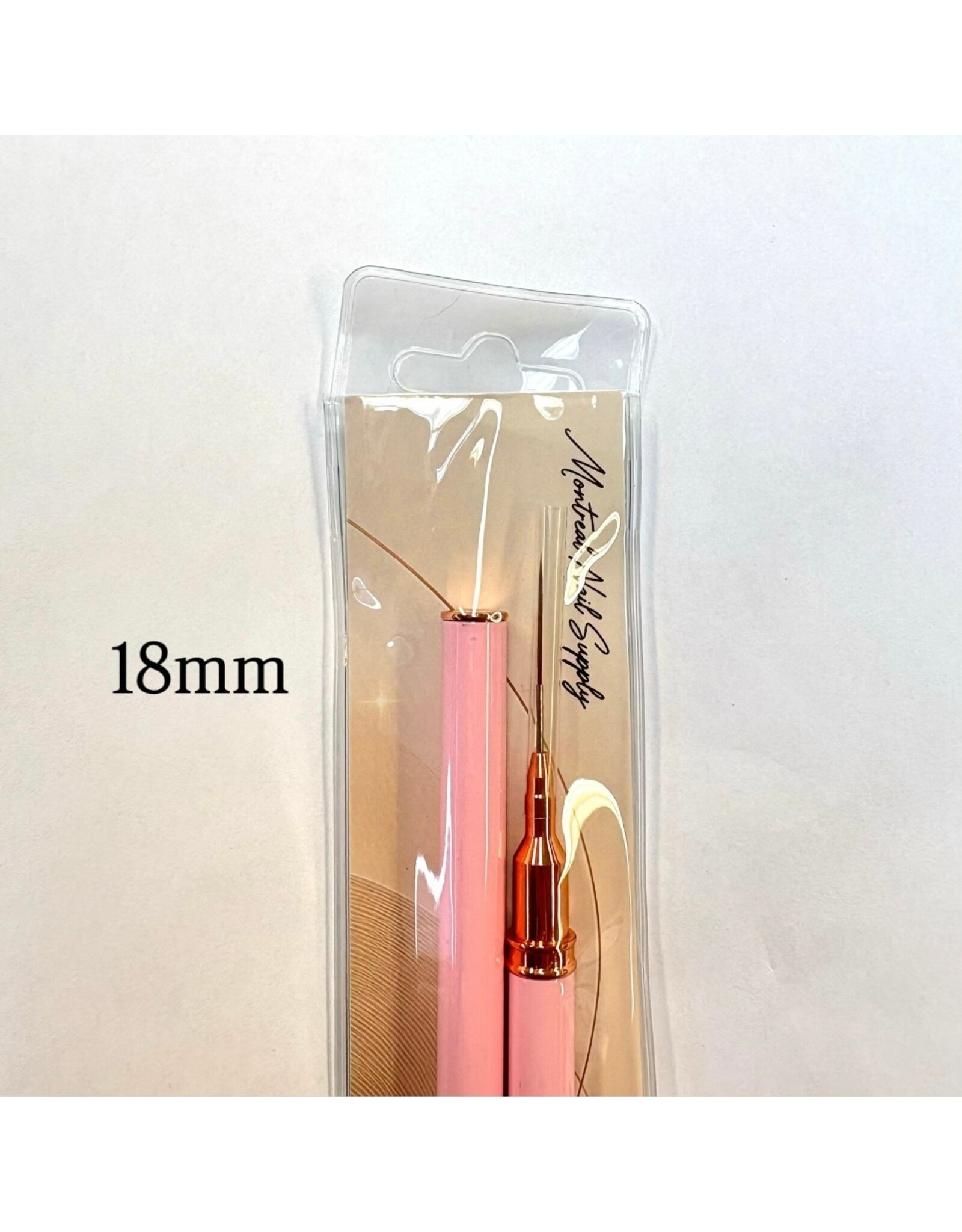 MNS Liner Brush - Pink Handle & Cap (11mm, 15mm, 18mm)