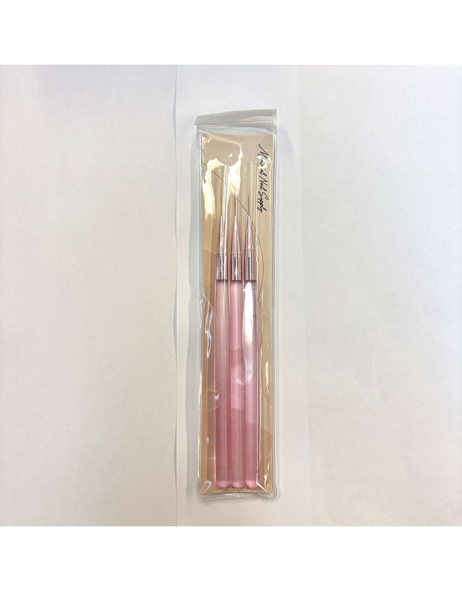 MNS Liner Brushes (3pcs) - Pink Handle (13mm, 15mm, 19mm)