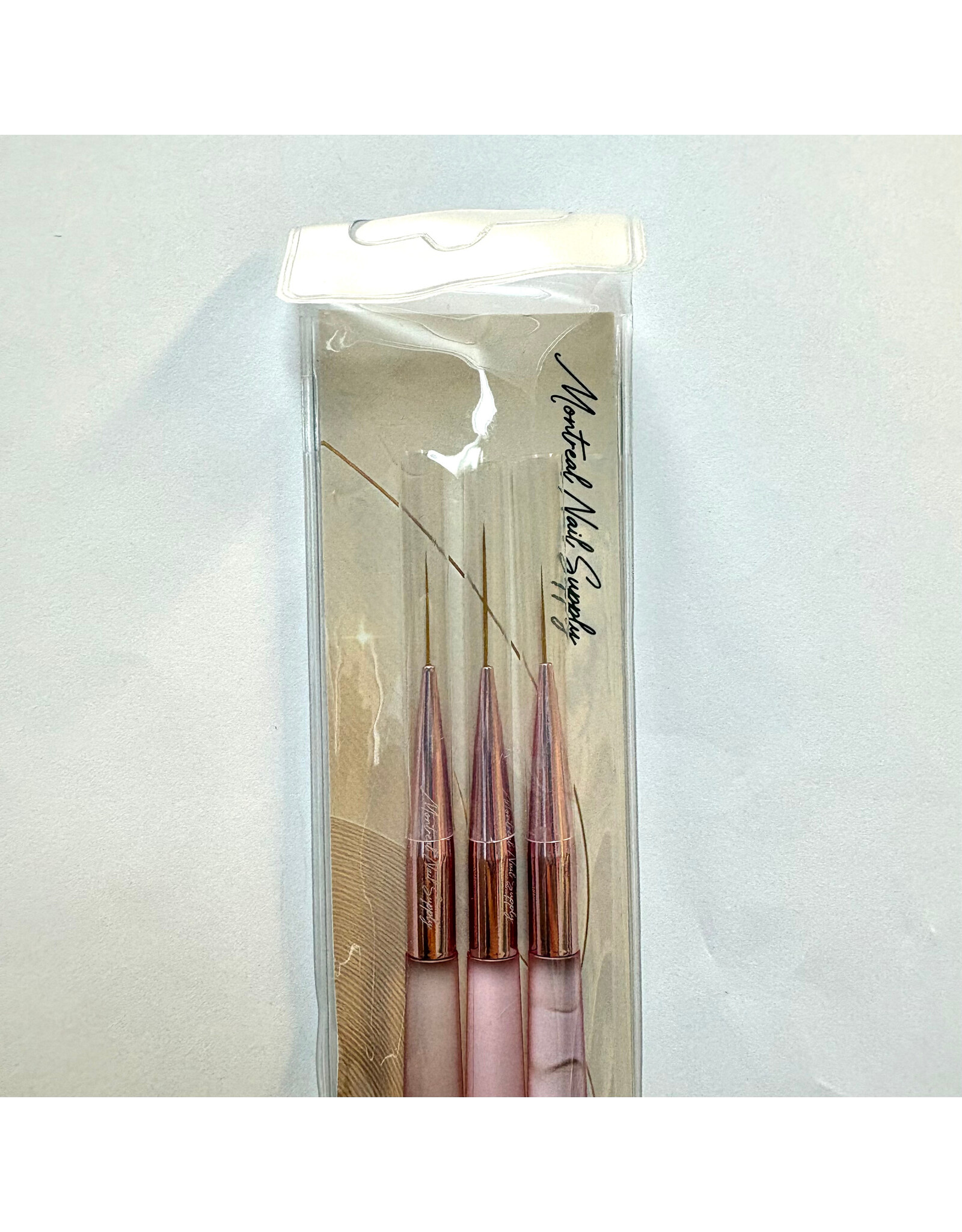 MNS Liner Brushes (3pcs) - Pink Handle (13mm, 15mm, 19mm)