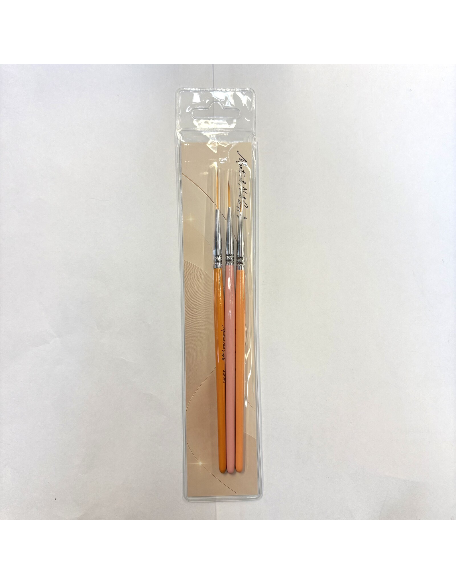 MNS Liner Brushes (3pcs) - Orange & Pink (7mm, 15mm, 22mm)