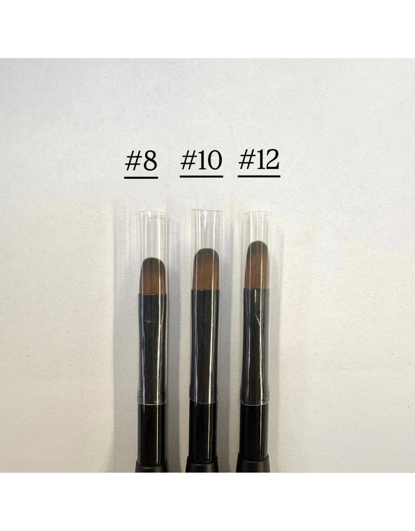 MNS Gel Brush - Matte Black (#8, #10, #12)