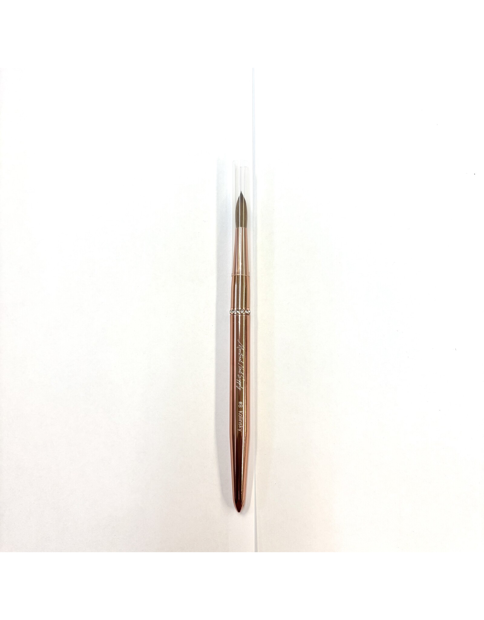 MNS Kolinsky Acrylic Brush - #08 (Rose Gold)