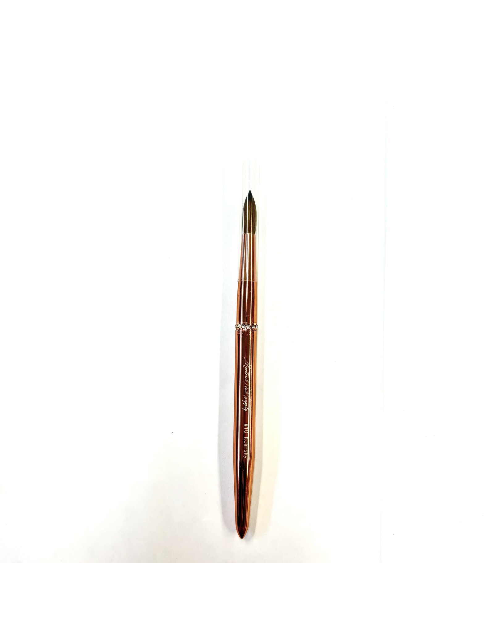 MNS Kolinsky Acrylic Brush - #10 (Rose Gold)