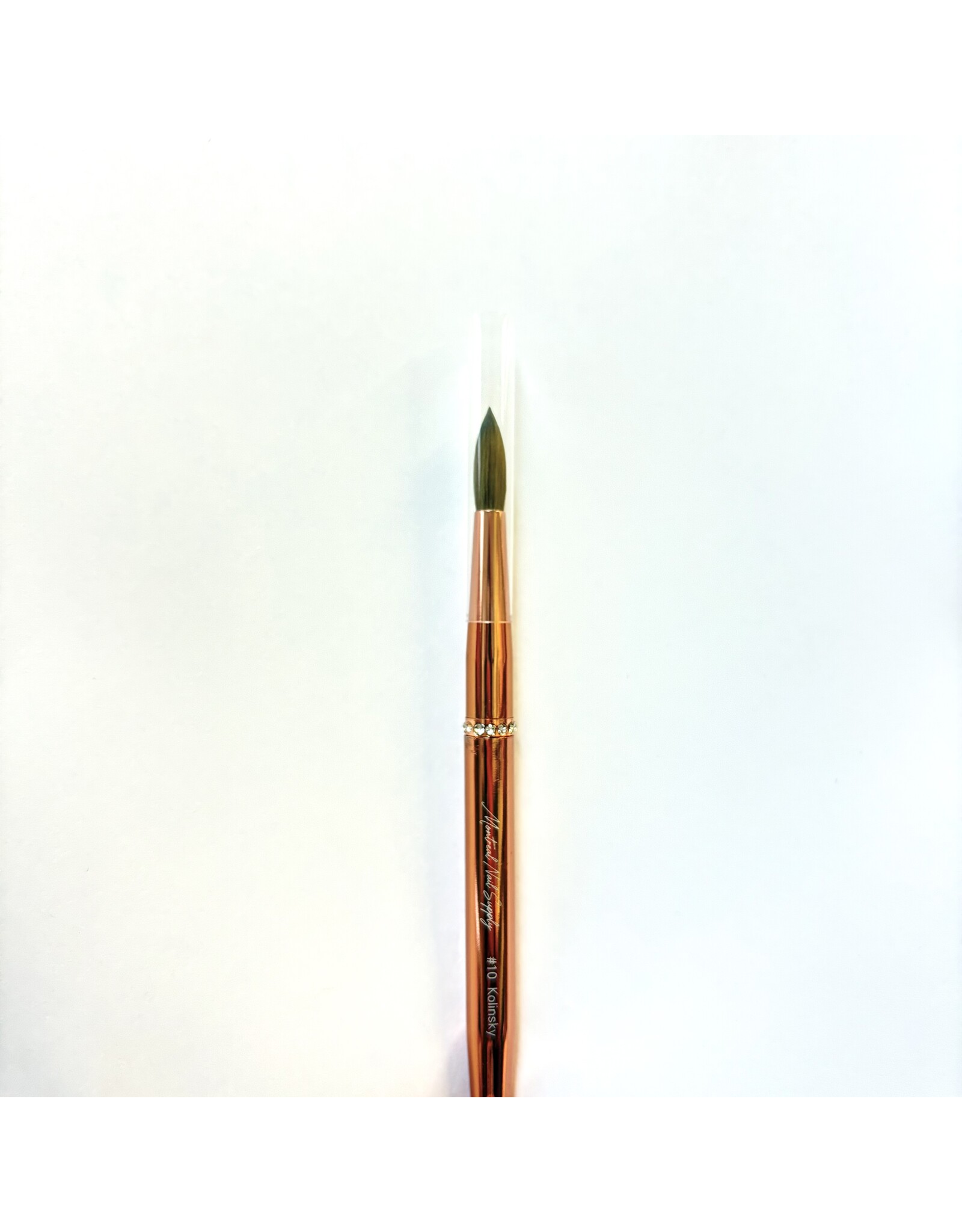 MNS Kolinsky Acrylic Brush - #10 (Rose Gold)