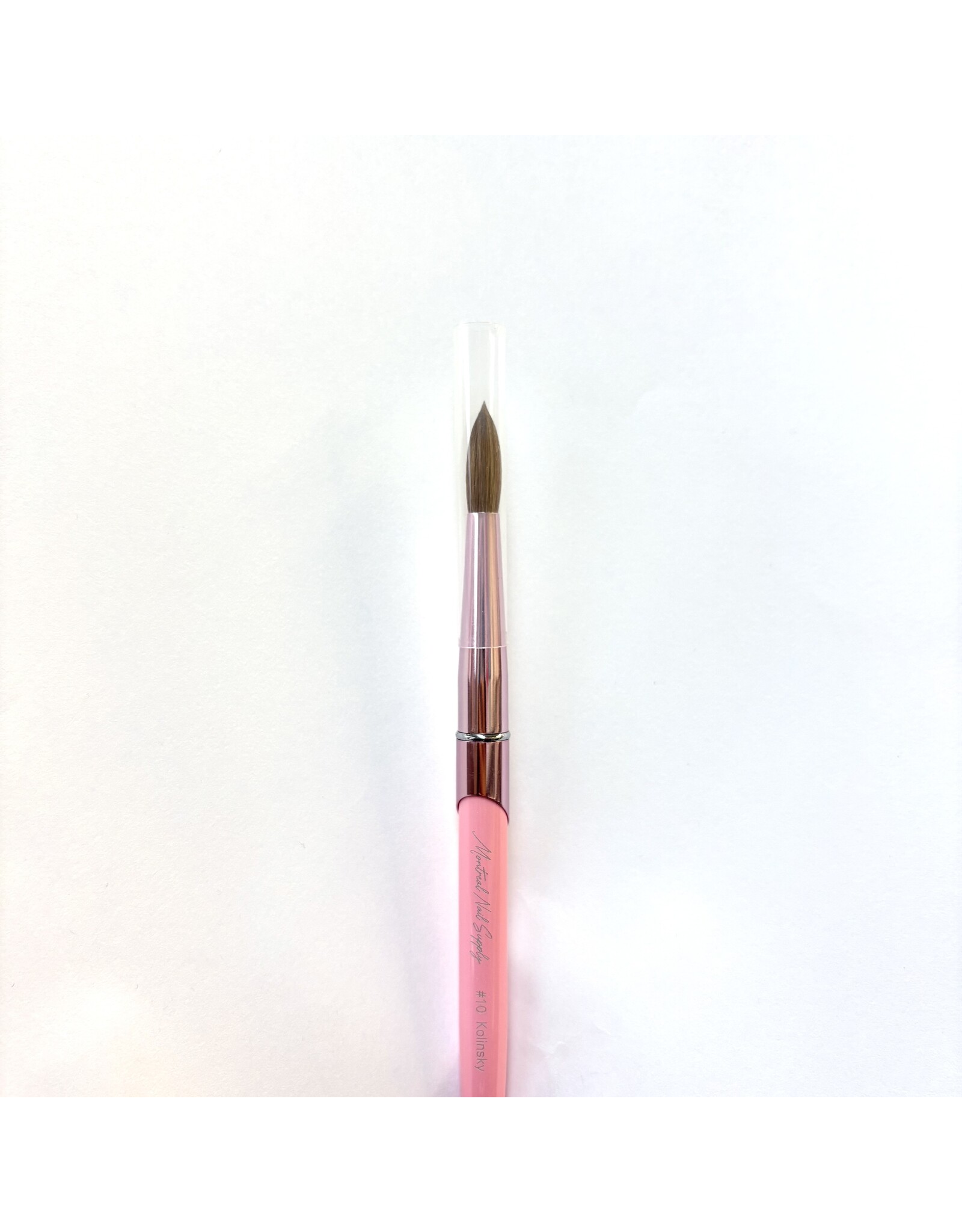 MNS Kolinsky Acrylic Brush - #10 (Pink)