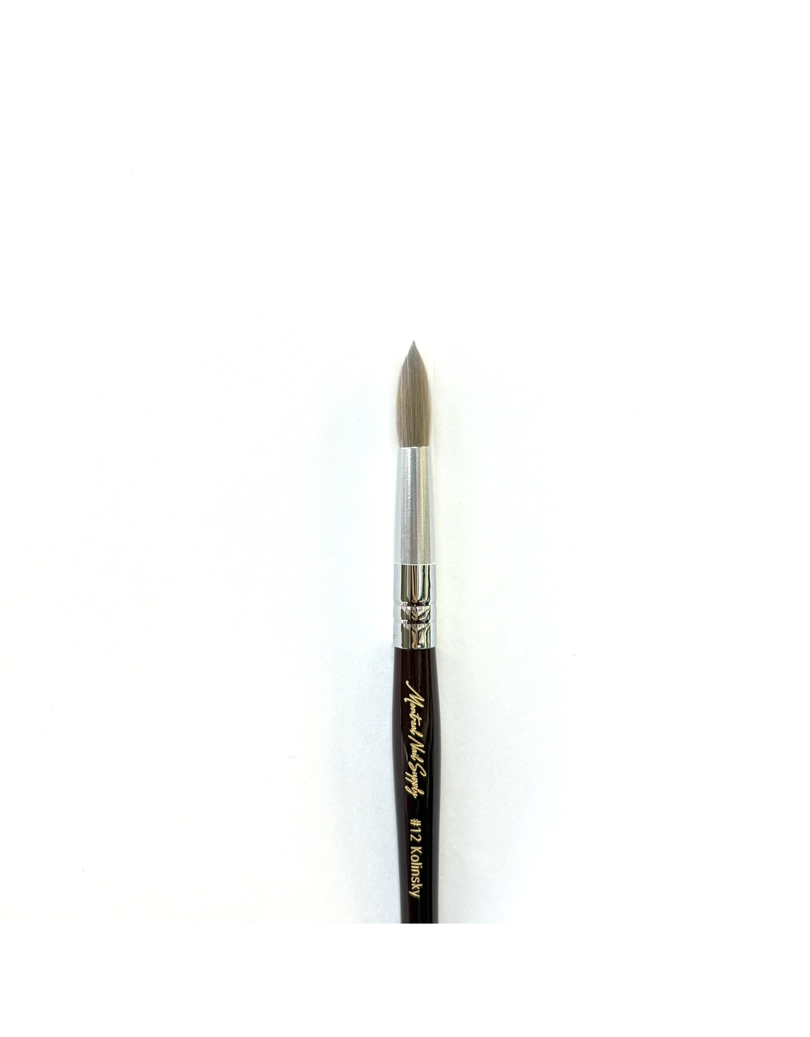 MNS Kolinsky Acrylic Brush - #12 (Brown)