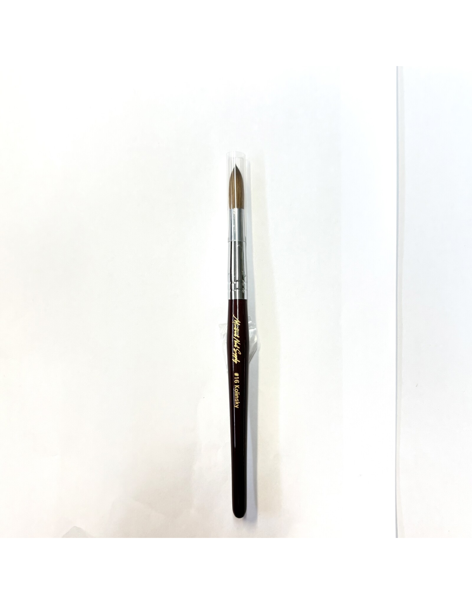 MNS Kolinsky Acrylic Brush - #16 (Brown)