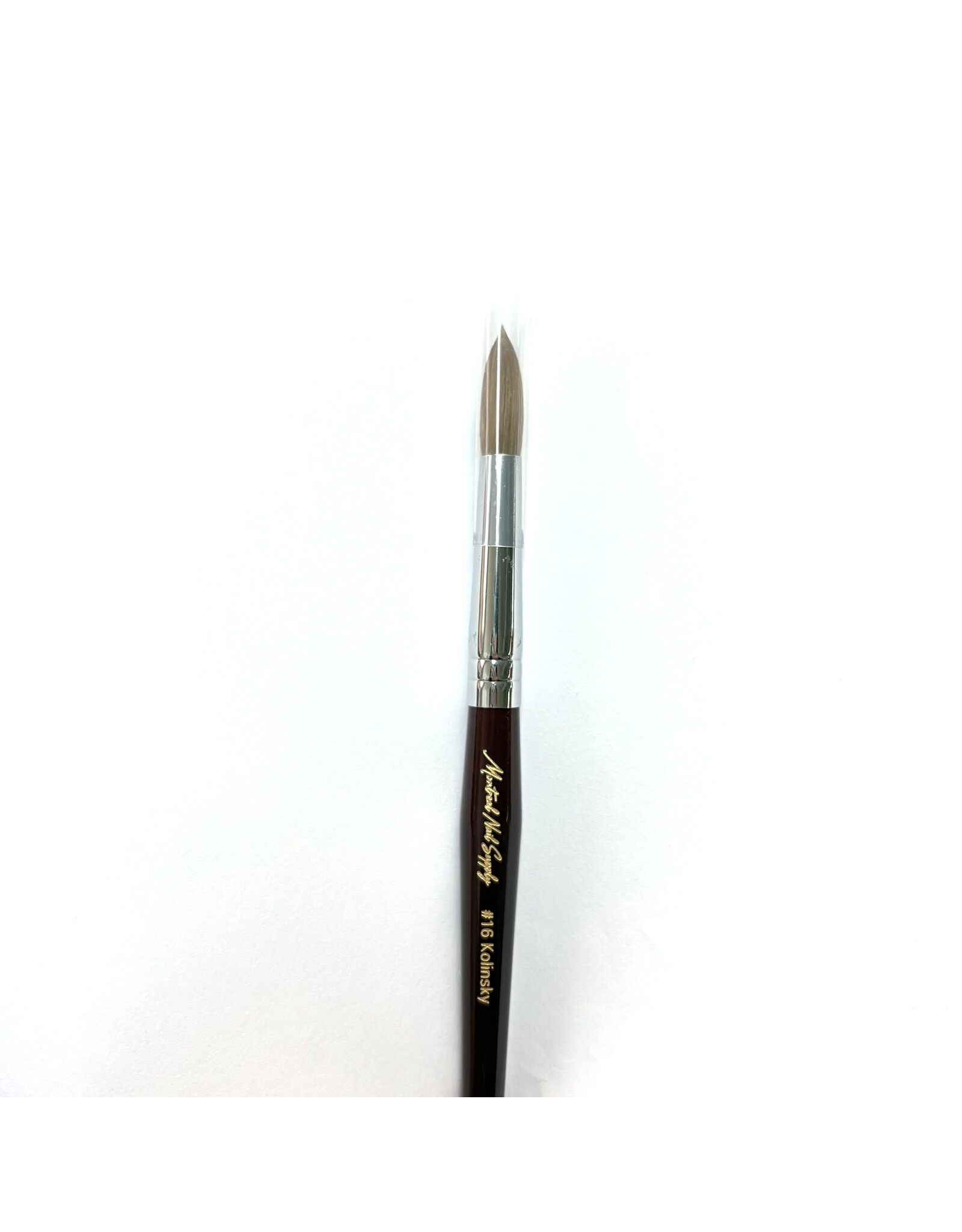 MNS Kolinsky Acrylic Brush - #16 (Brown)