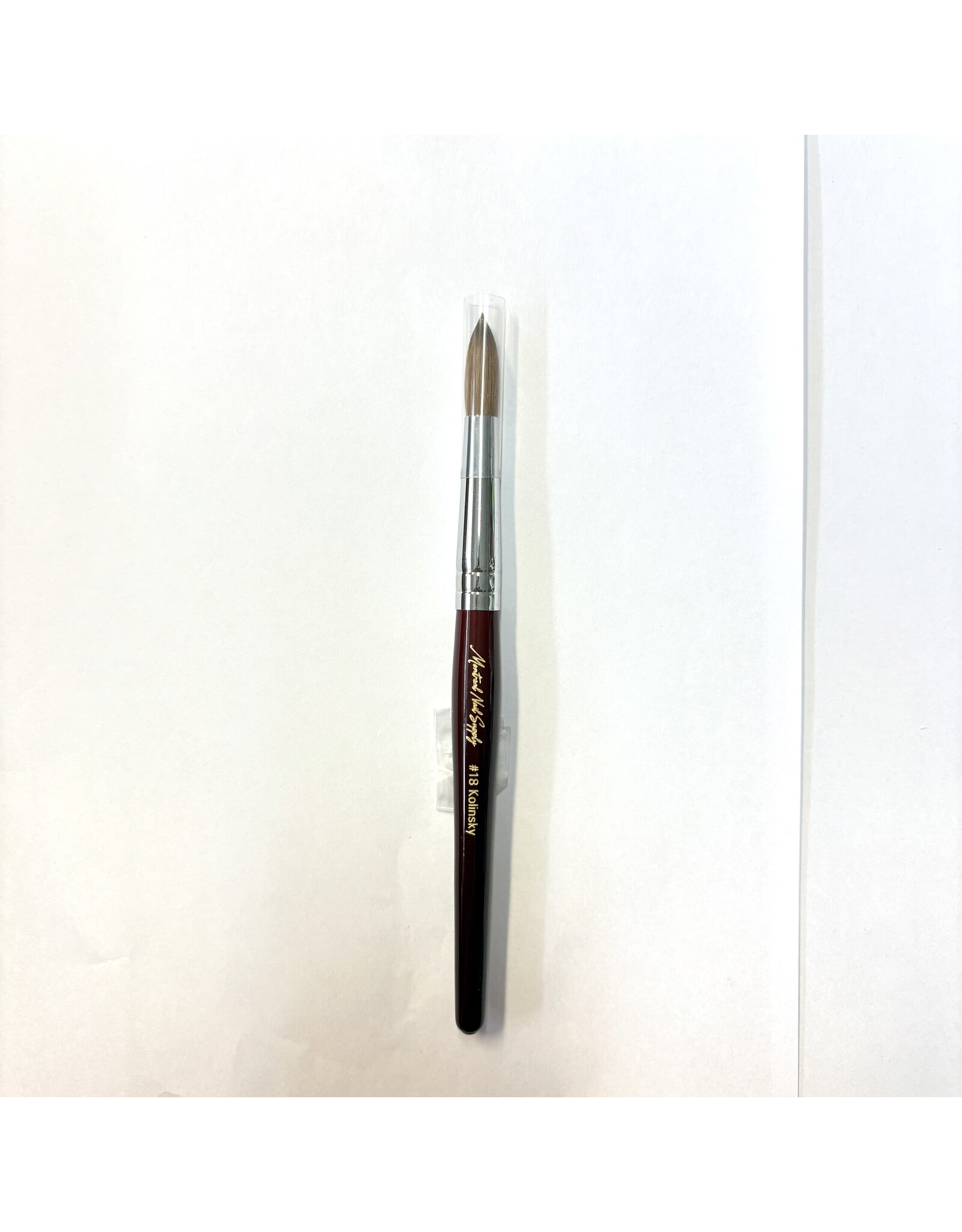 MNS Kolinsky Acrylic Brush - #18 (Brown)