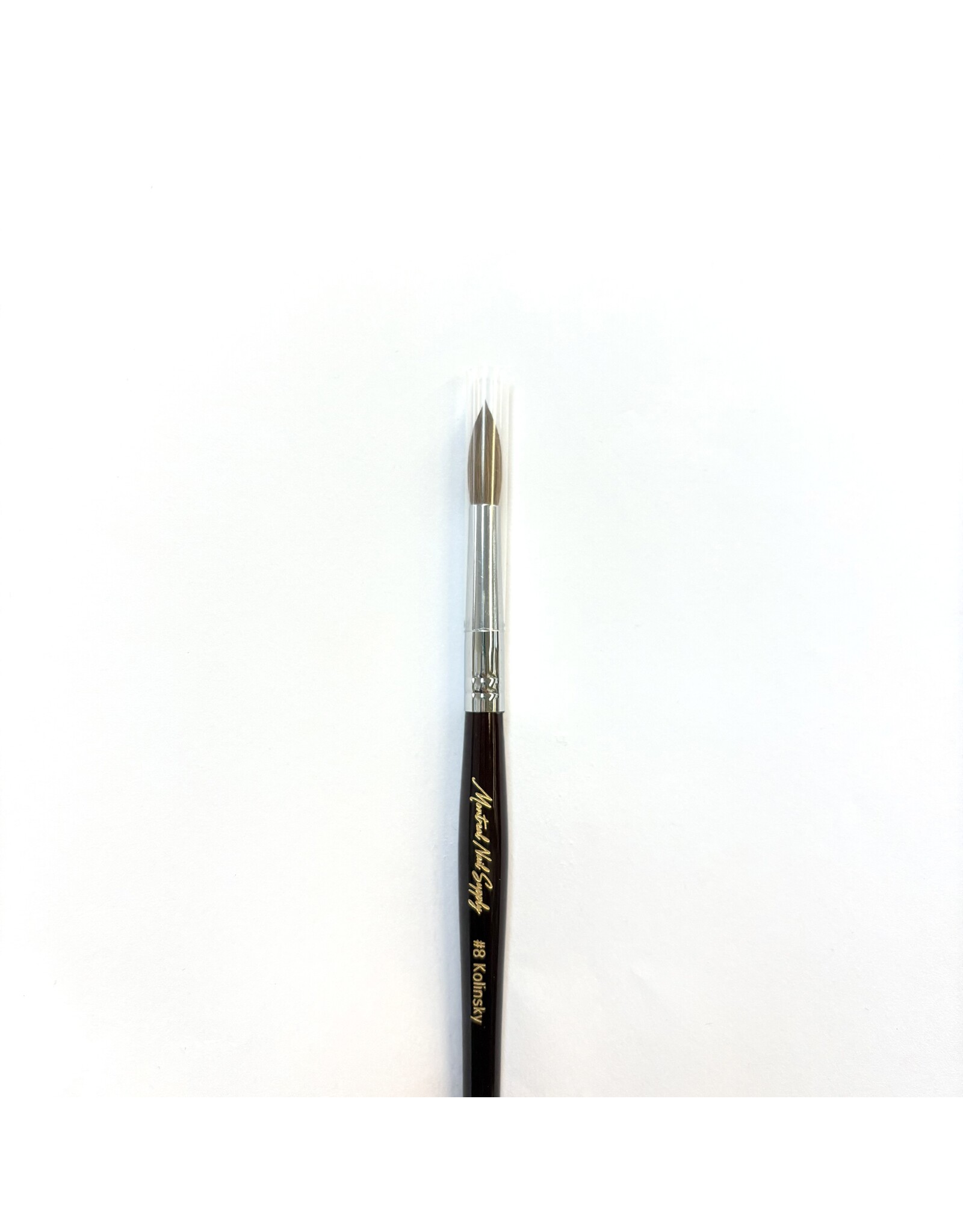 MNS Kolinsky Acrylic Brush - #08 (Brown)