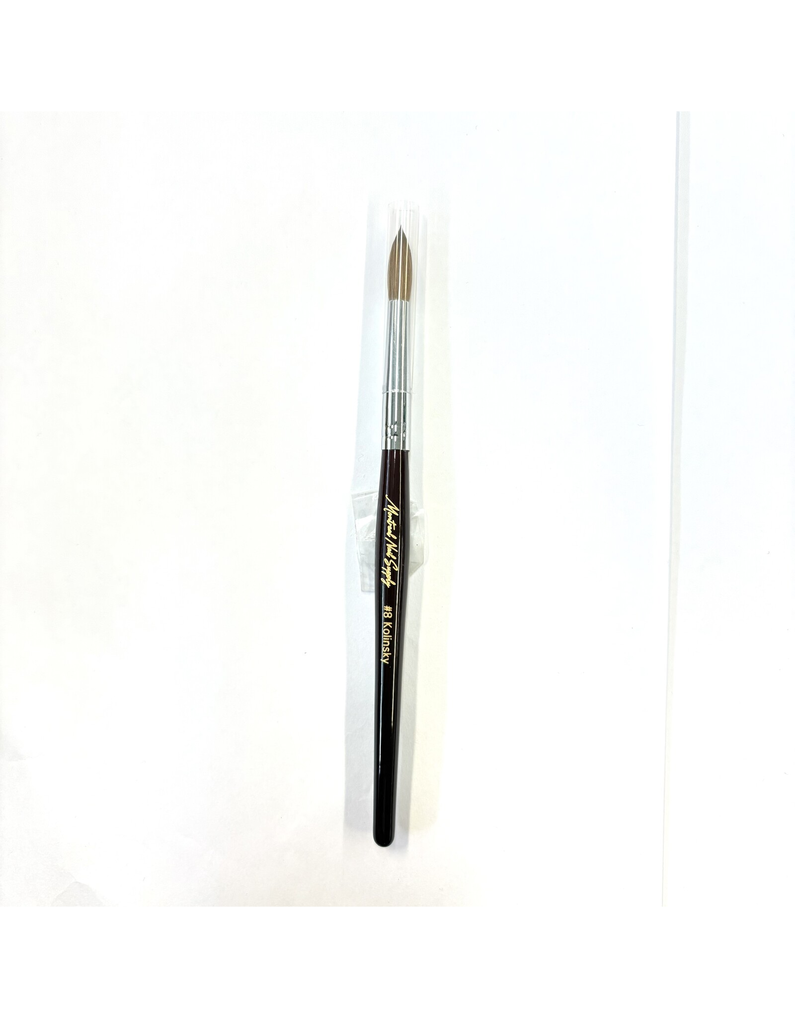 MNS Kolinsky Acrylic Brush - #08 (Brown)